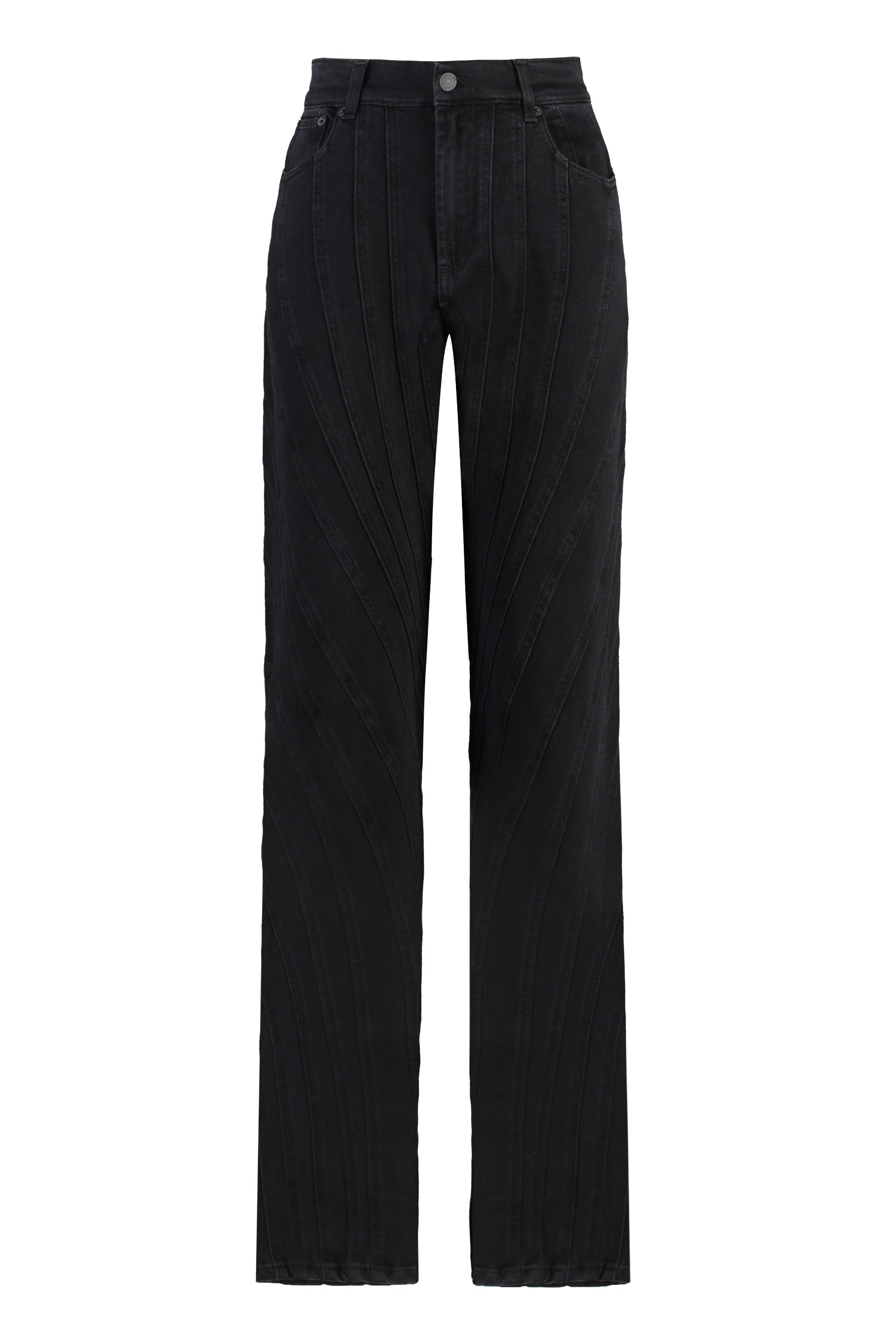 MUGLER 5-Pocket Straight-Leg Jeans for Women