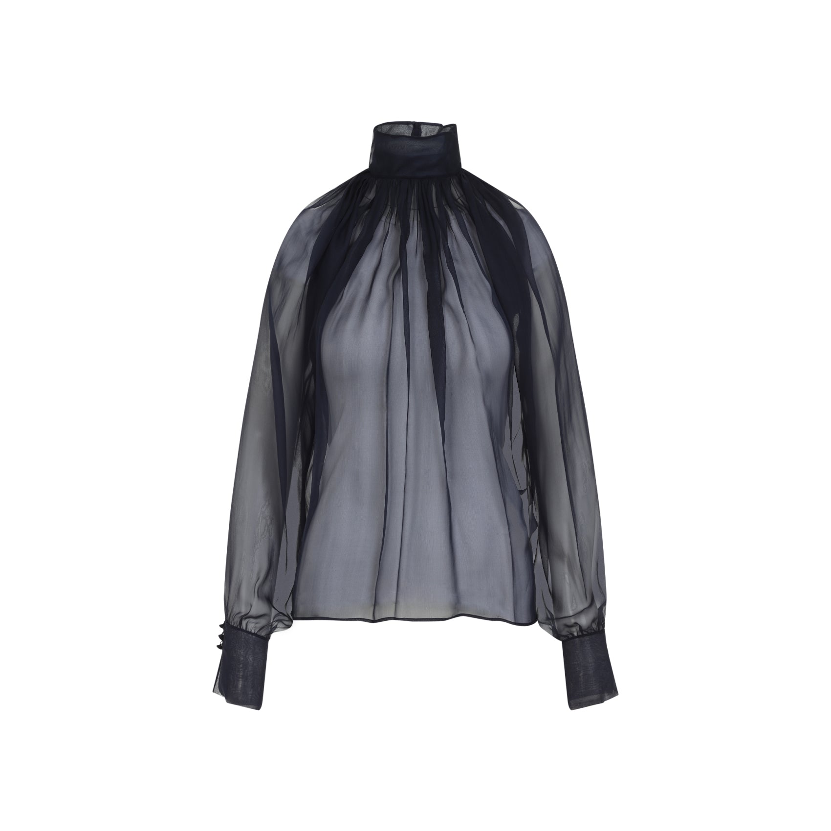 SAINT LAURENT Silk Blouse for Men - Fall 2024 Collection