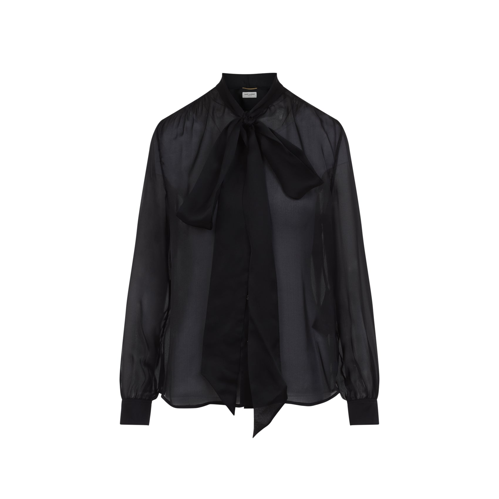 SAINT LAURENT Silk Blouse for Men - SS25 Collection