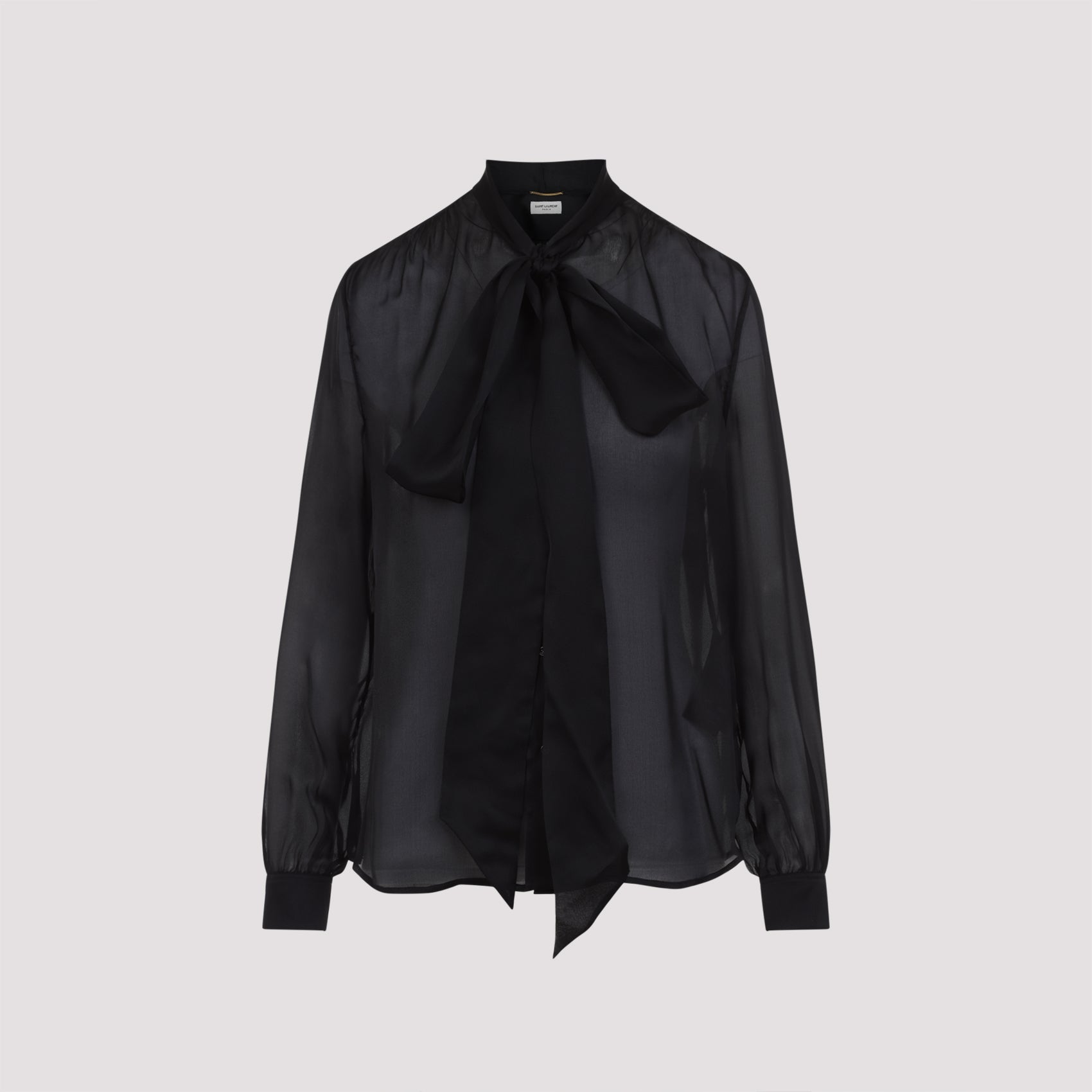 SAINT LAURENT Silk Blouse for Men - SS25 Collection