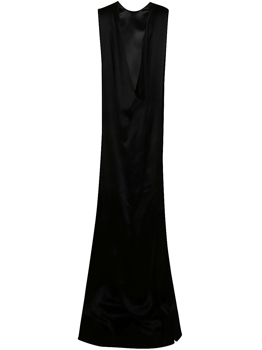 ANN DEMEULEMEESTER Draped Long Open Back Dress