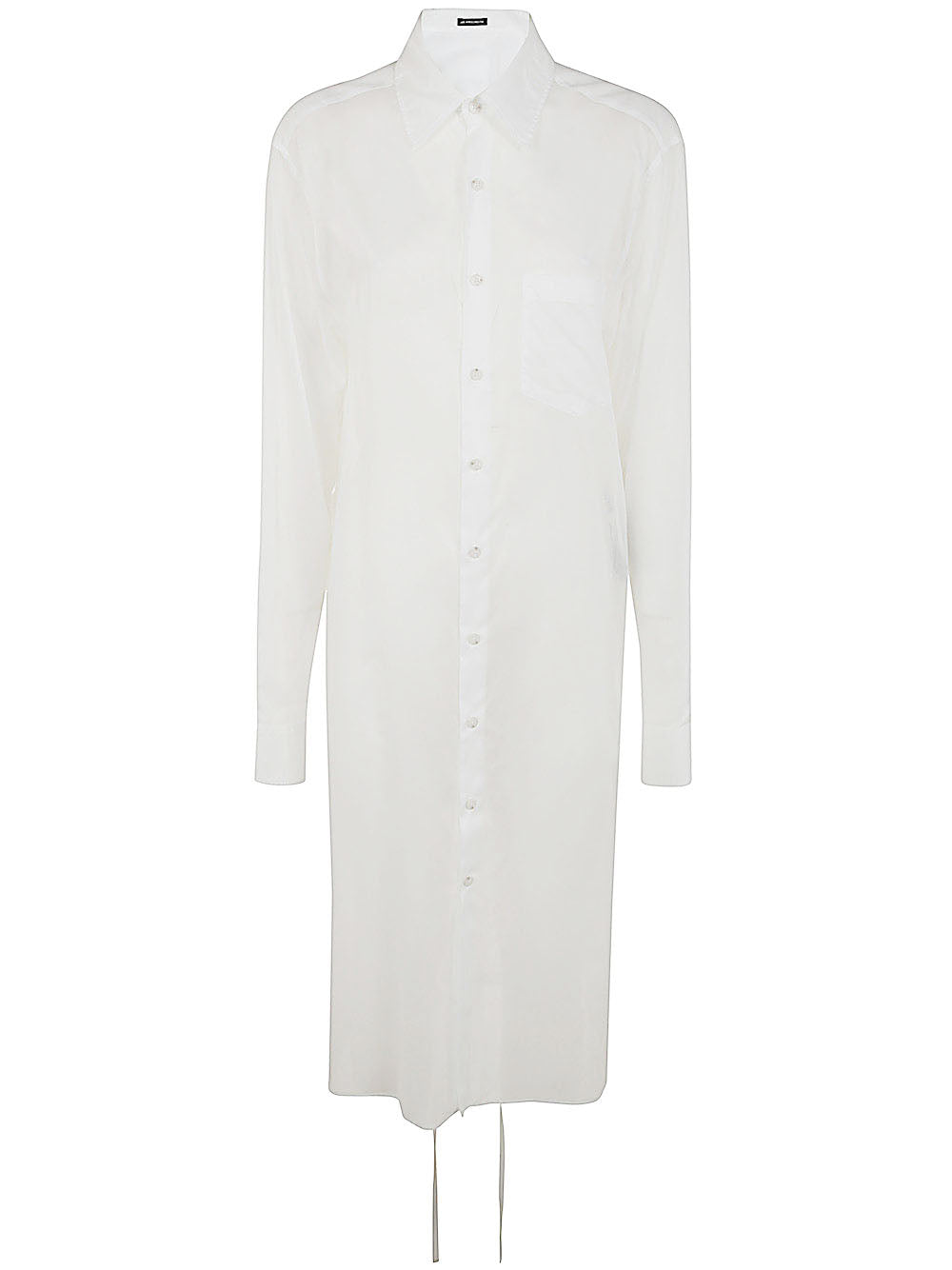 ANN DEMEULEMEESTER Gabi Long Relax Fit Shirt with Draped Back - SS24