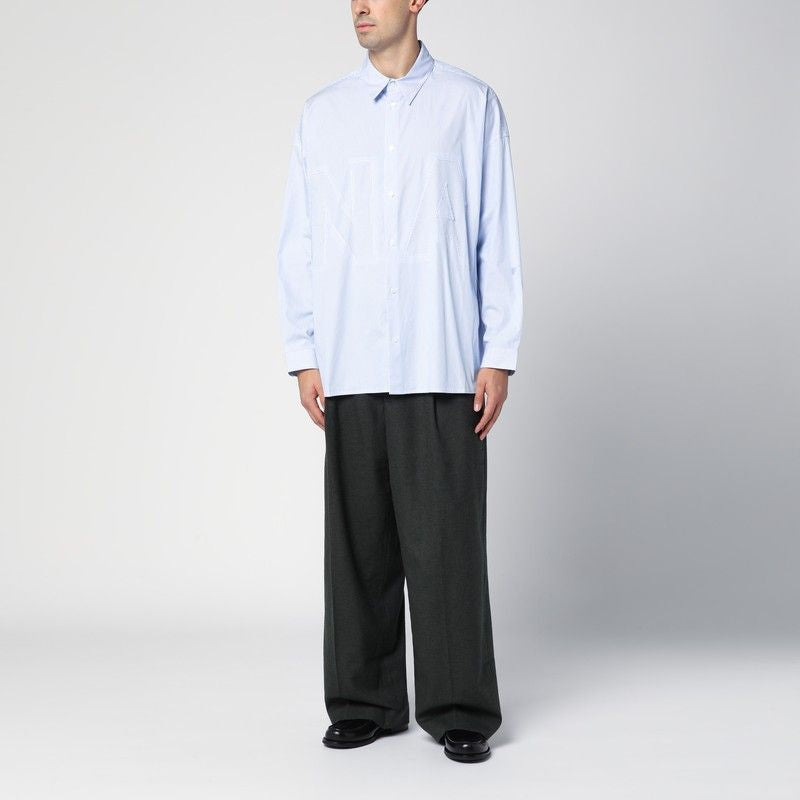 NEW AMSTERDAM SURF ASSOCIATION Blue Striped Cotton Shirt