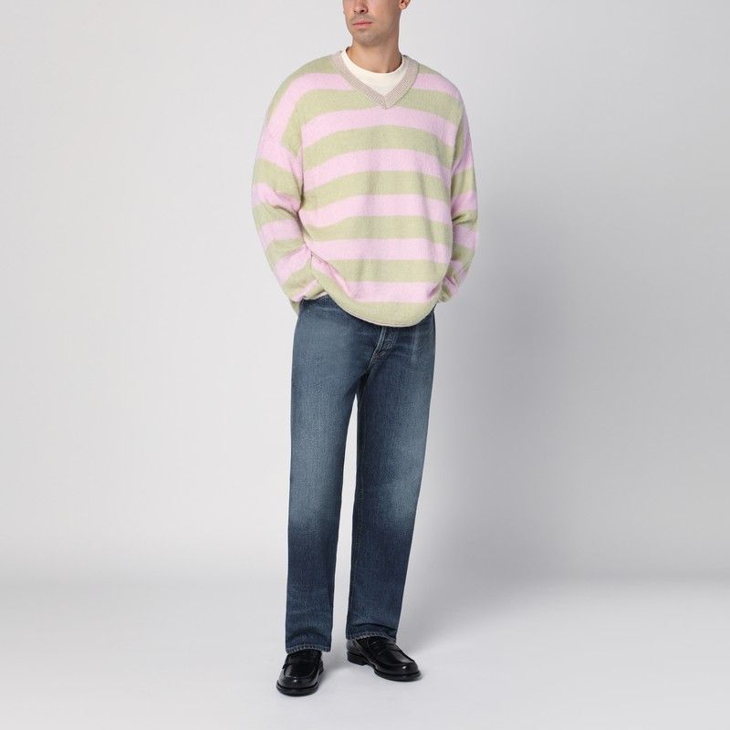 NEW AMSTERDAM SURF ASSOCIATION Oversized Striped Jumper for Men - Fall/Winter 2024