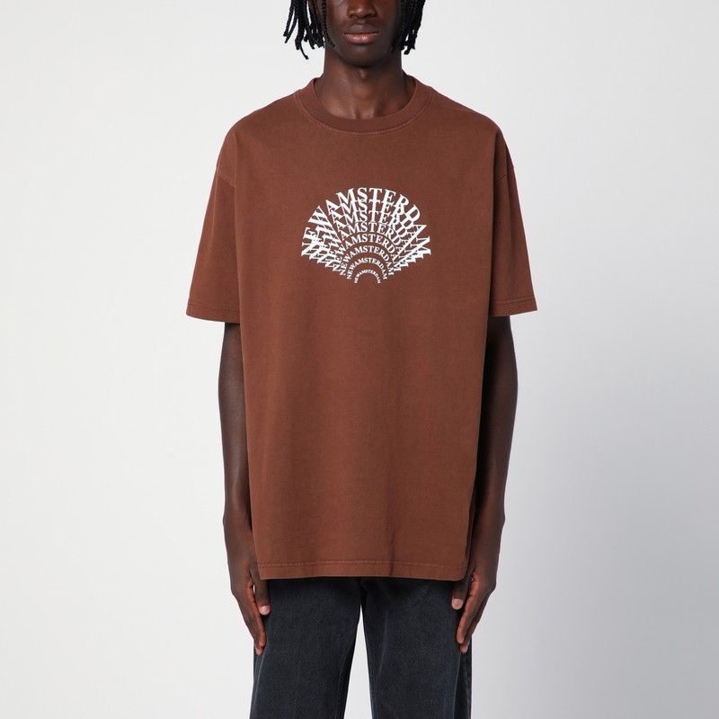 NEW AMSTERDAM SURF ASSOCIATION Oversized Cotton T-Shirt with Logo Print - Men's FW24 Collection