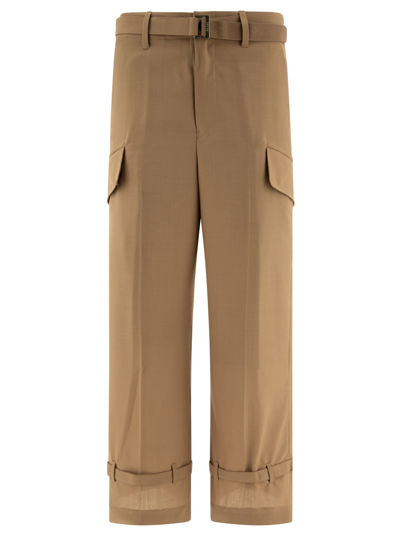 SACAI Belted Regular Fit Trousers