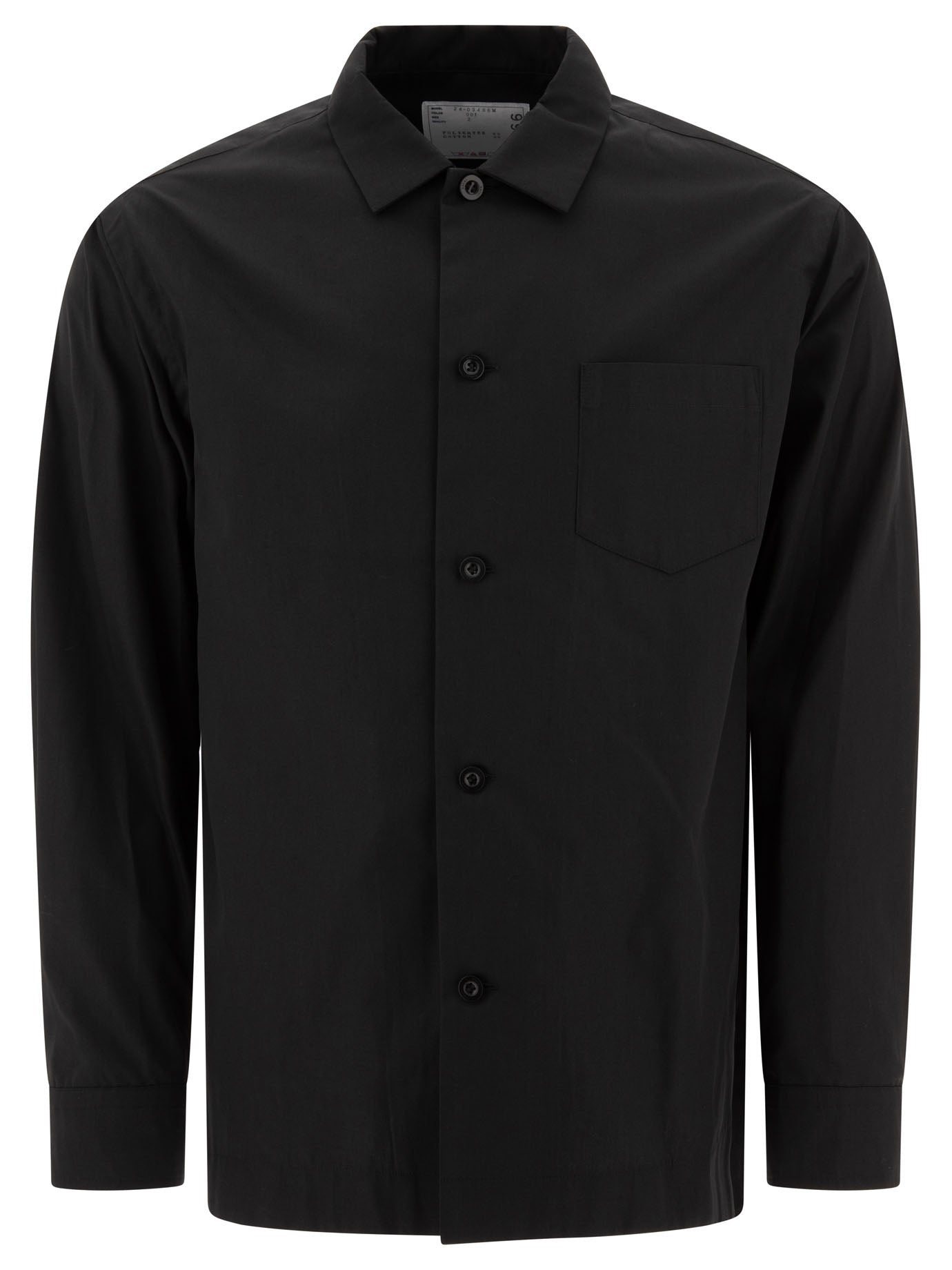 SACAI Men's Regular Fit Long Sleeve Shirt with Pocket