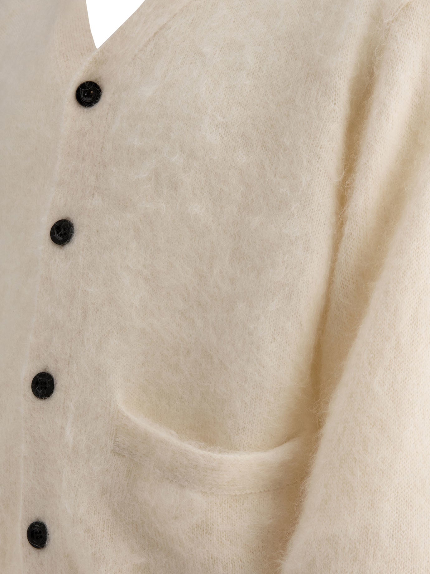 SACAI Relaxed Fit Mohair Knit Cardigan for Men