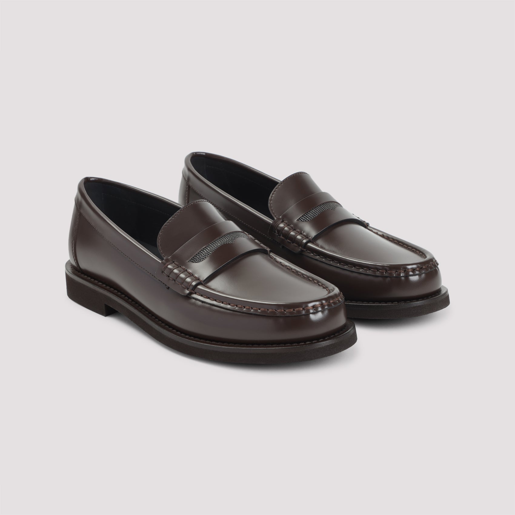 BRUNELLO CUCINELLI Luxury Leather Loafers for Men