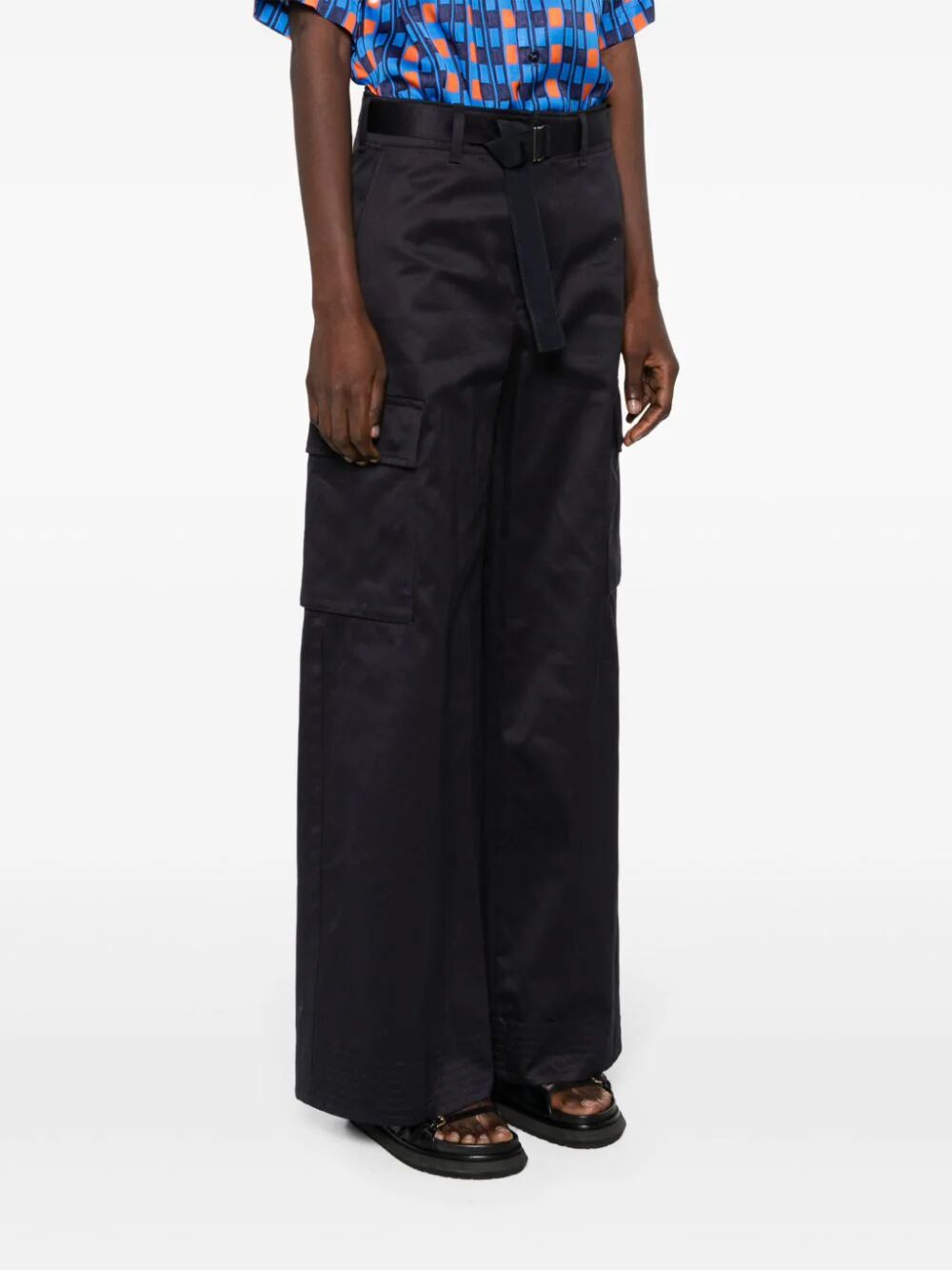 SACAI Cotton Chino Pants for Women - Spring/Summer 2024