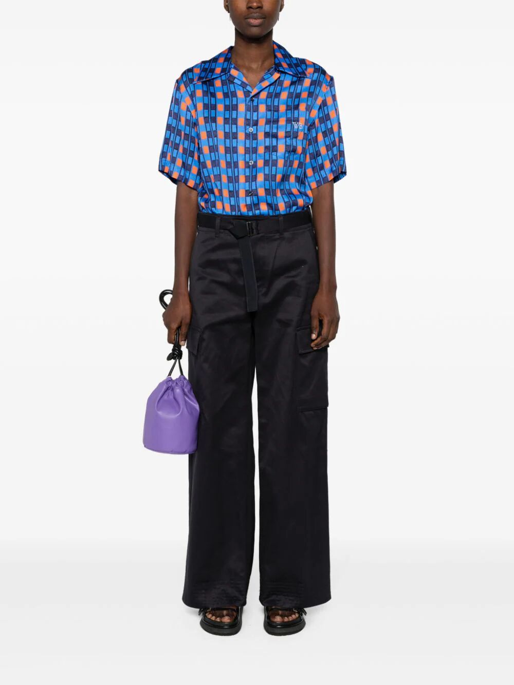 SACAI Cotton Chino Pants for Women - Spring/Summer 2024