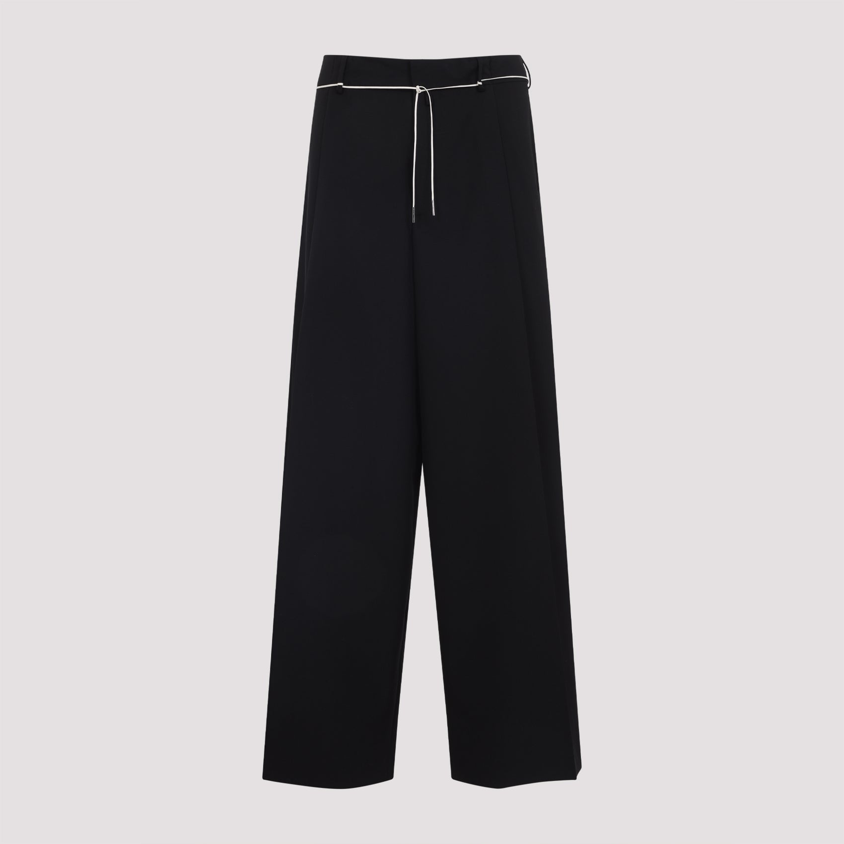 DRIES VAN NOTEN Piers Wide Leg Wool Pants