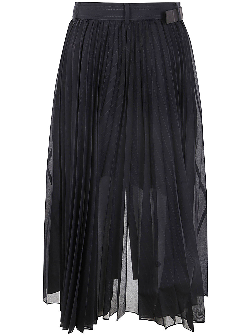 SACAI Chalk Stripe Glencheck Mini Skirt