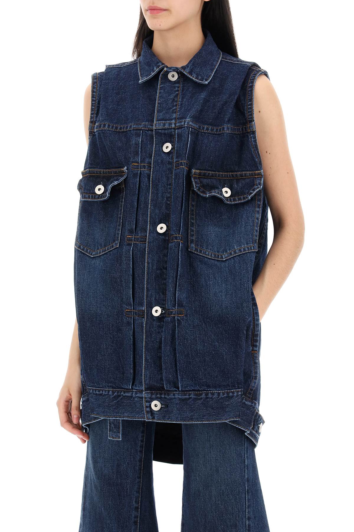 SACAI Denim Vest for Women