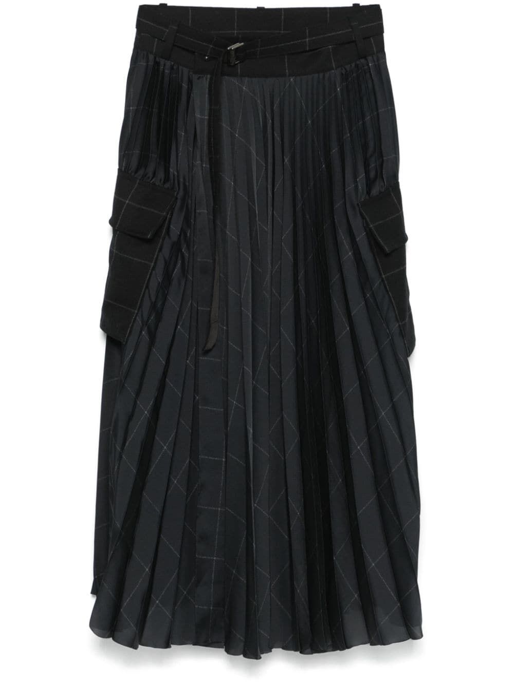 SACAI Windowpane Mini Skirt for Women