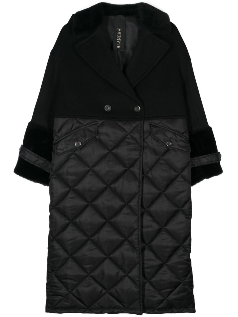 BLANCHA Wool Blend Shearling Jacket for Women