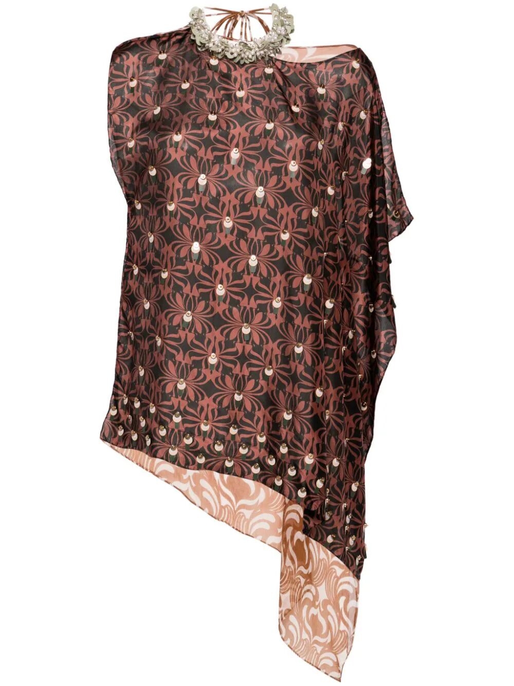 DRIES VAN NOTEN Elegant Silk Clavier Top for Women