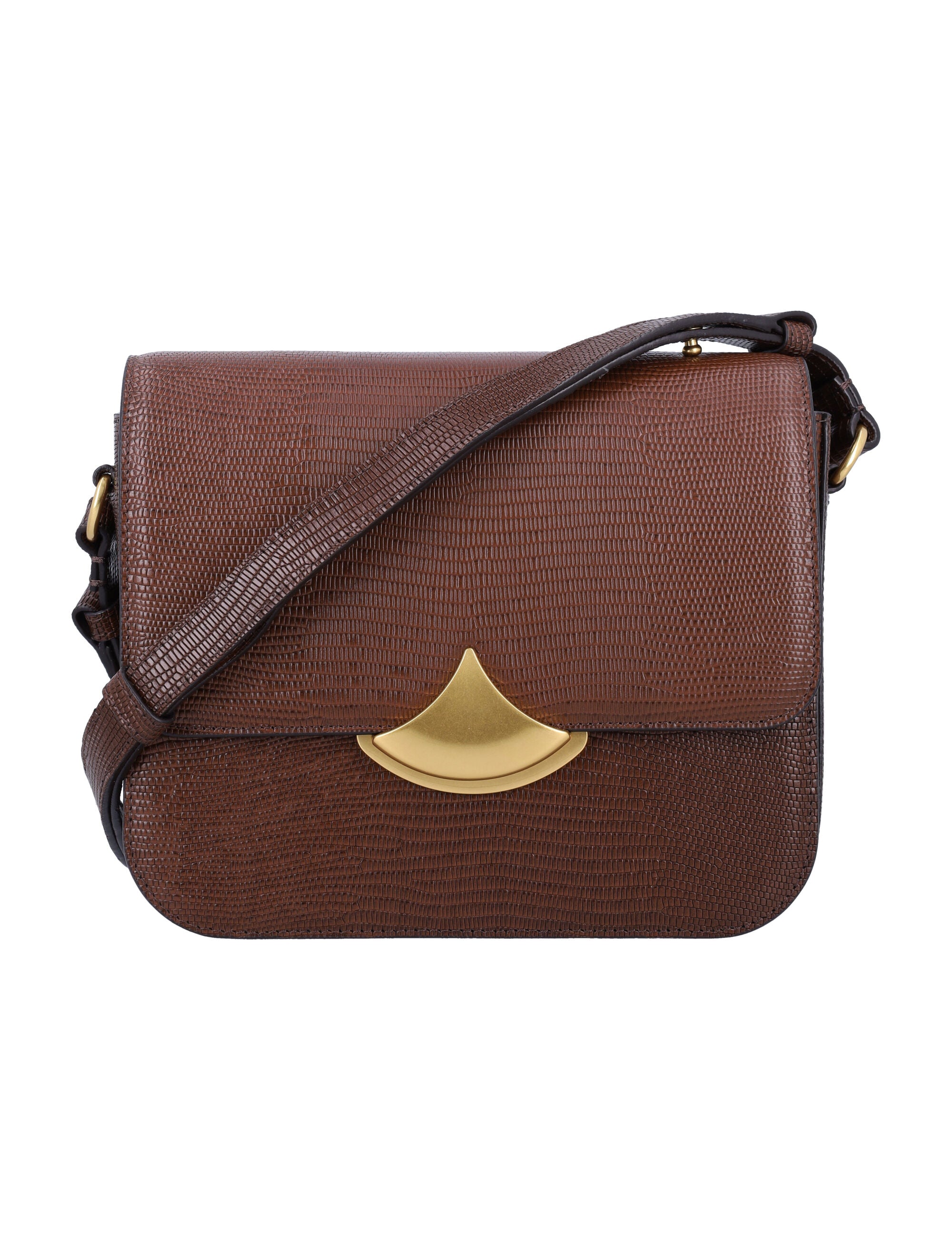 SESSUN Dazzling Mini Lizard-Print Leather Box Handbag