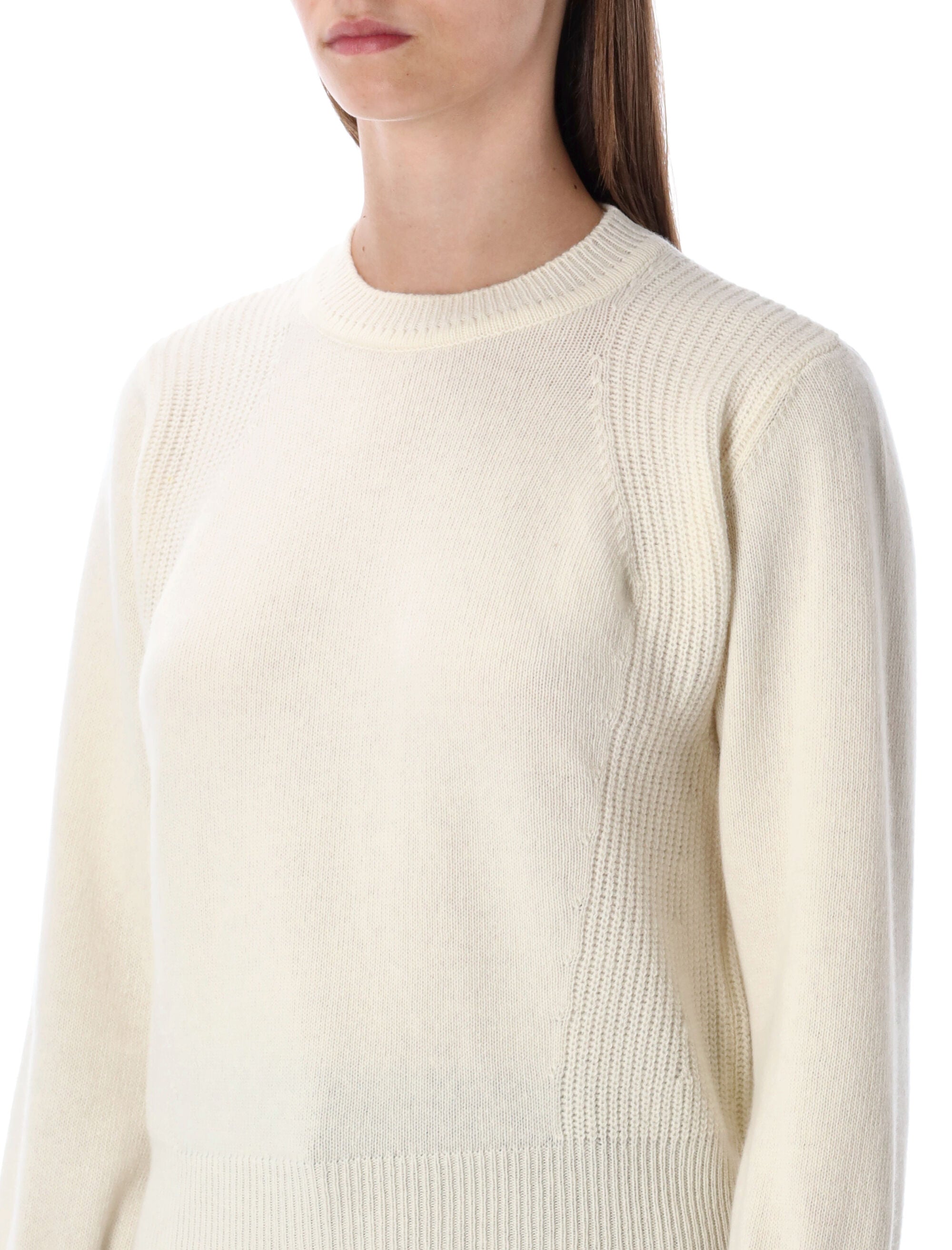 SESSUN Mini Cropped Jumper in Stocking Stitch Knit