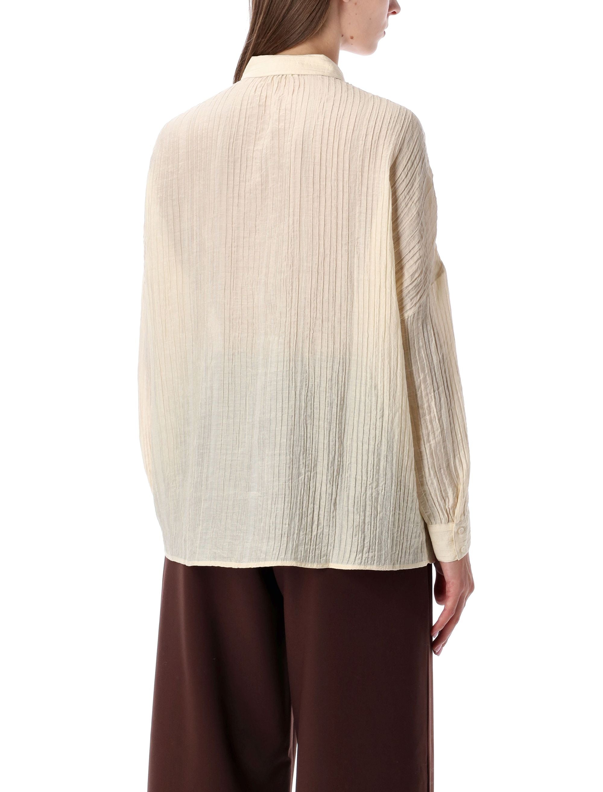 SESSUN Refined Crepe Striped Shirt - XS