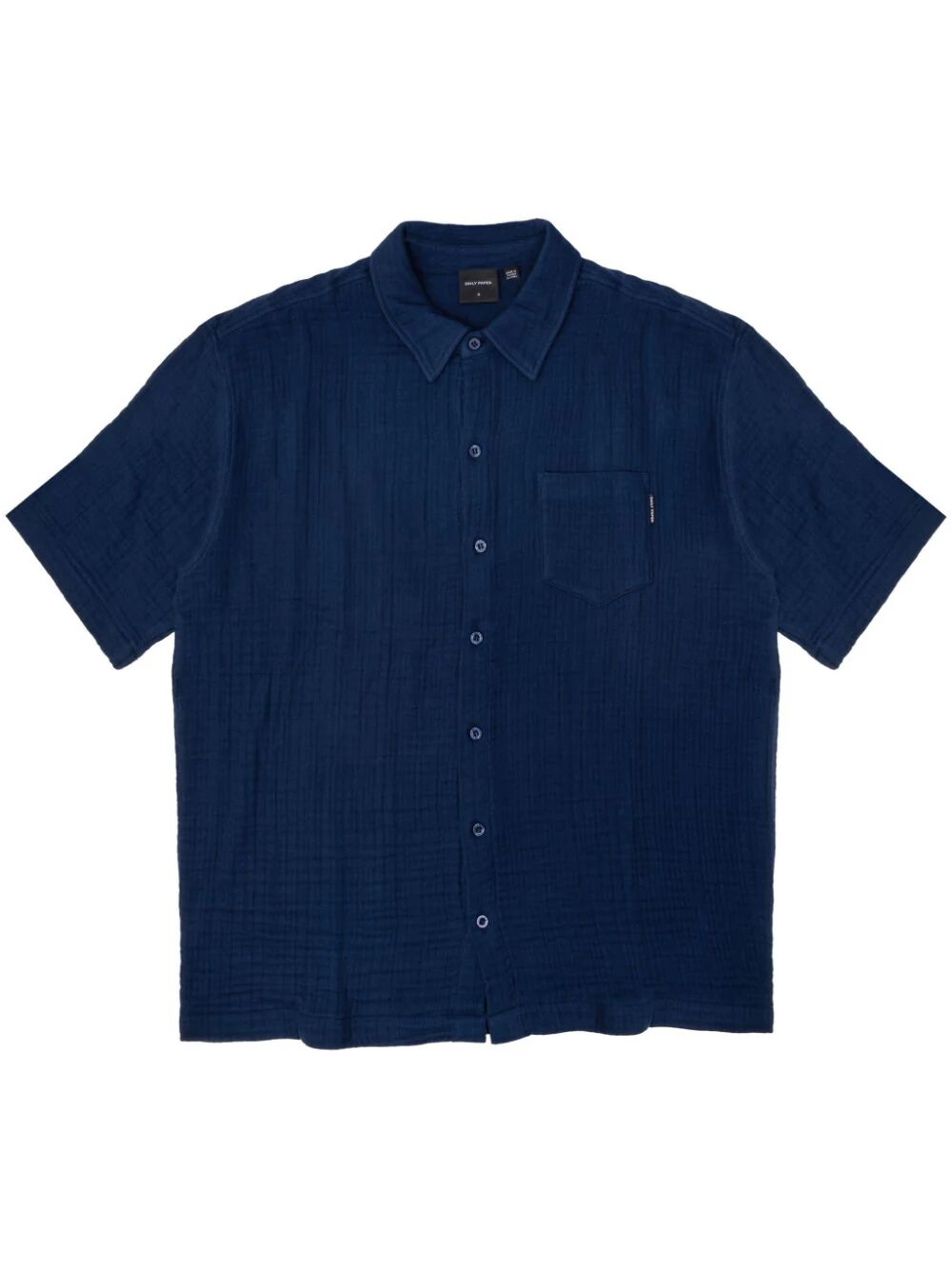 DAILY PAPER Men's Mini Short Sleeves Seersucker Shirt