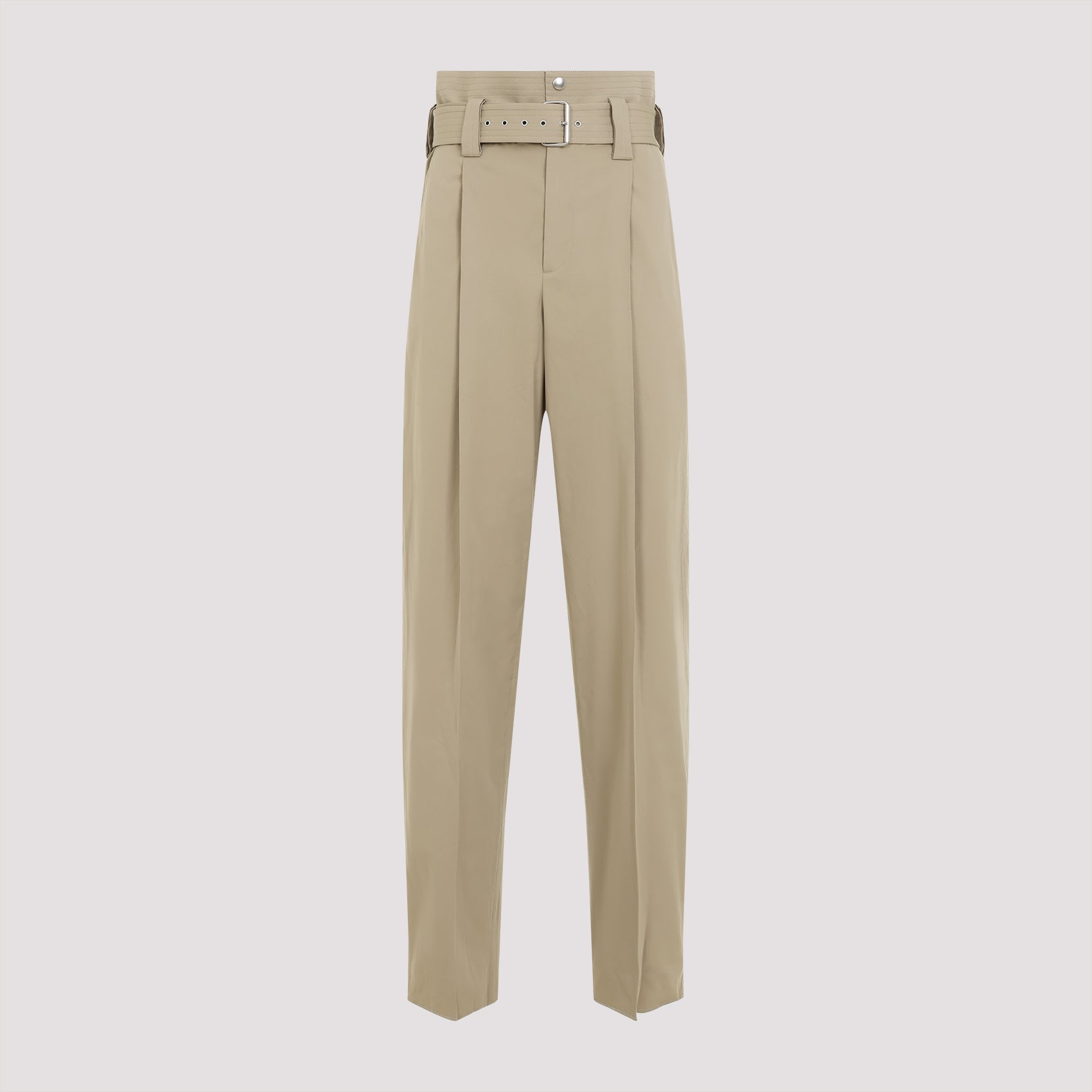 BOTTEGA VENETA High Waist Belted Trousers for Men