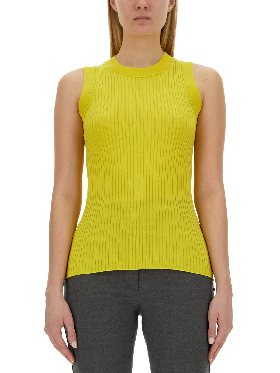MAX MARA SPORTMAX Slim Fit Cotton Top - Size S