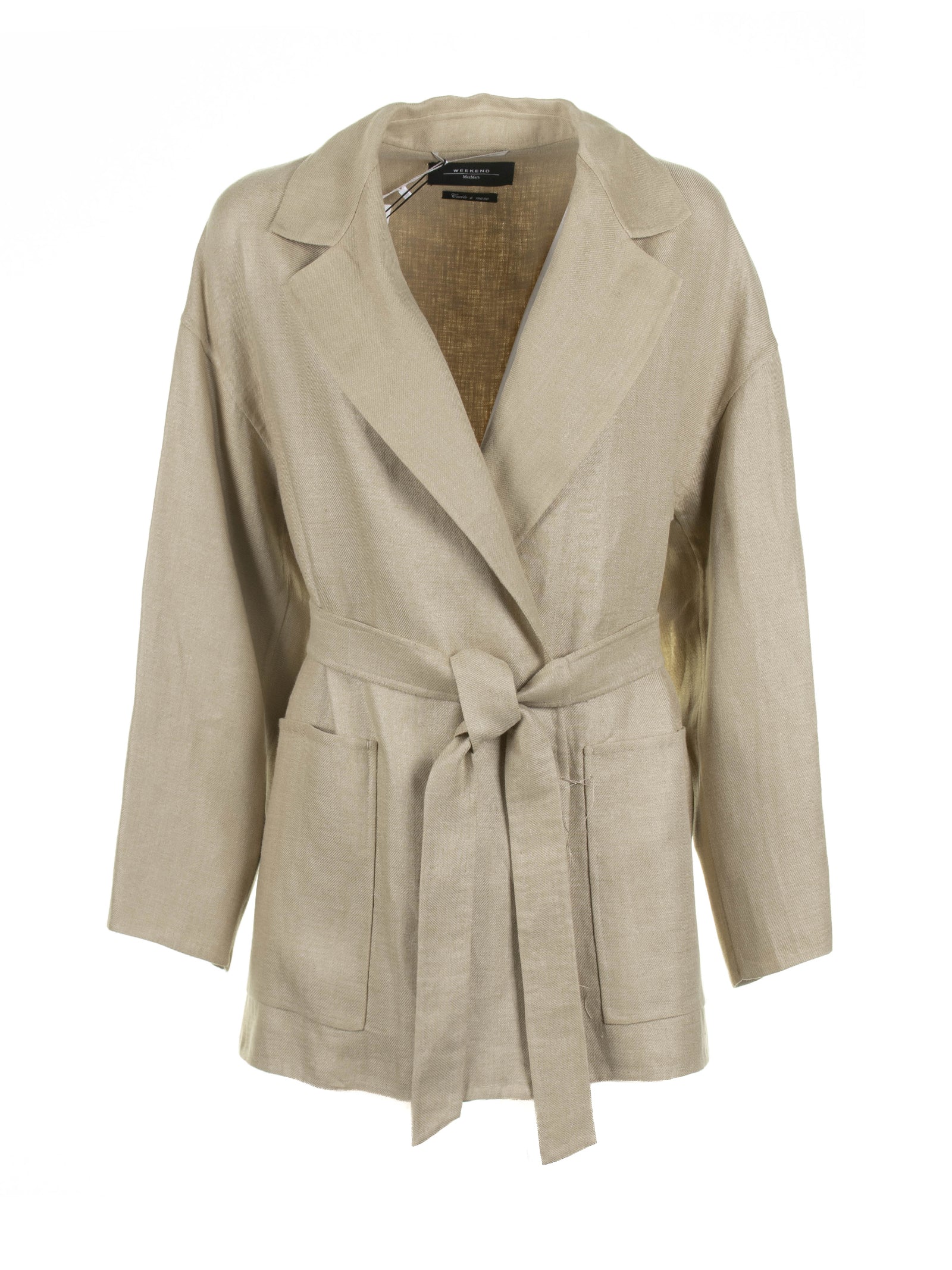 WEEKEND MAX MARA Linen Jacket with Belt for Women - SS24 Collection
