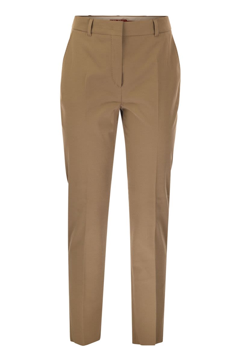 MAX MARA STUDIO Cotton Cigar Trousers for Women - SS24
