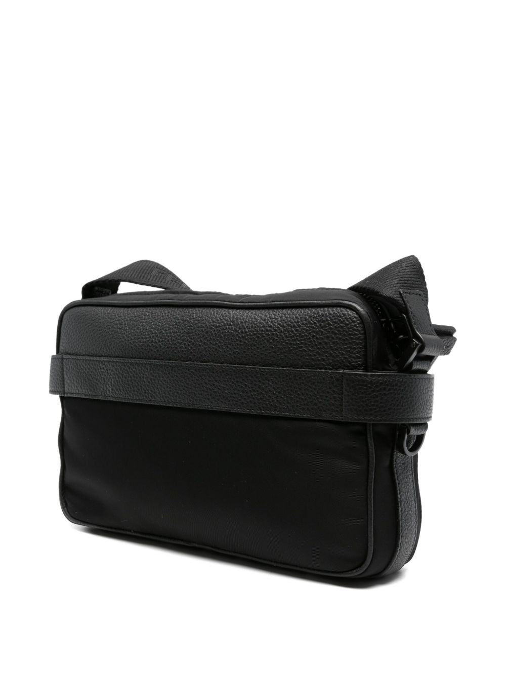Ferragamo Nylon Crossbody Handbag with Calfskin Leather Trim