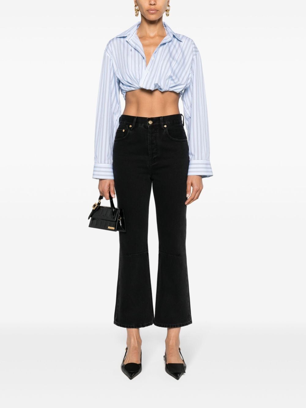 JACQUEMUS Mini Cropped Jeans