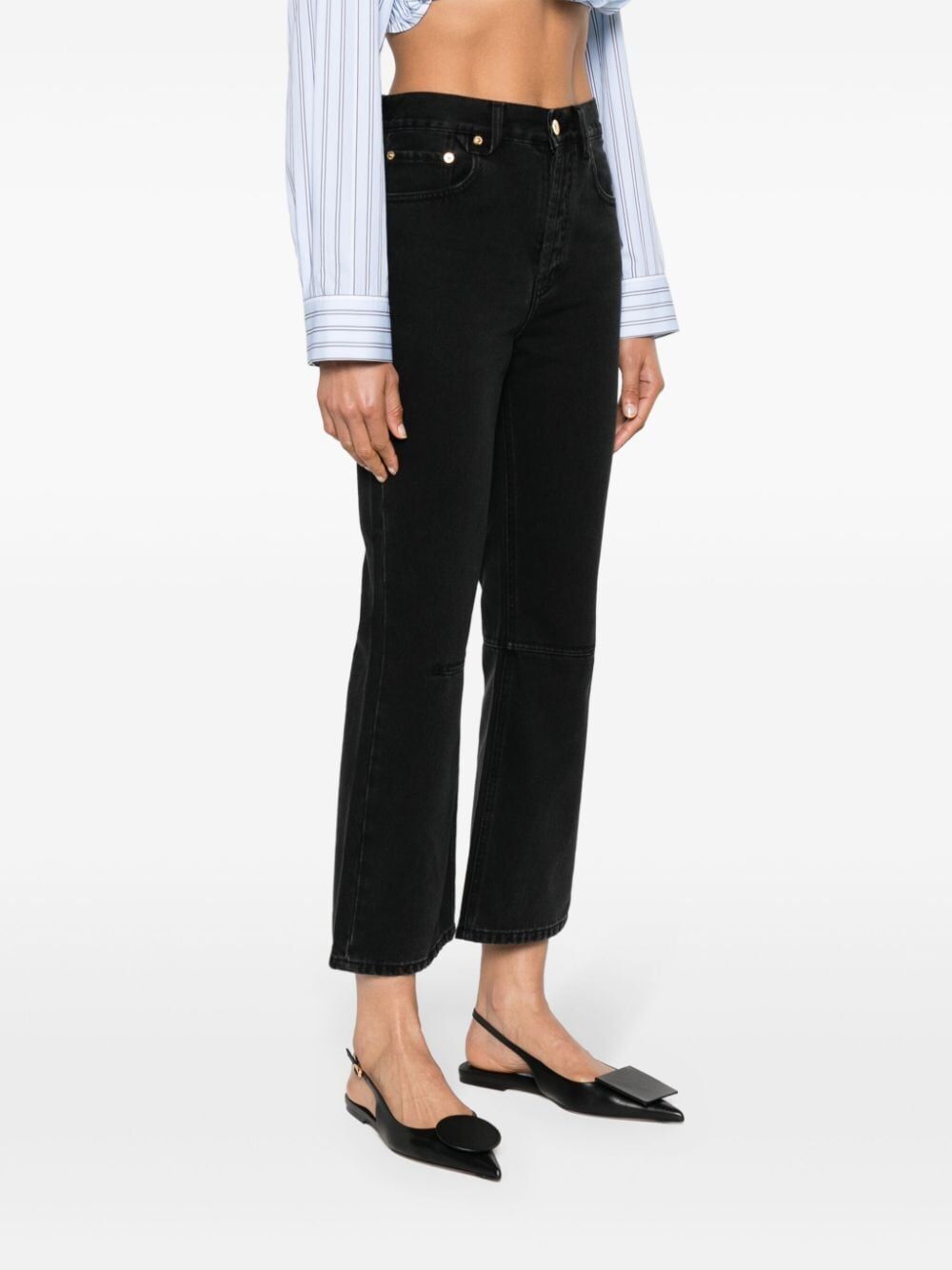 JACQUEMUS Mini Cropped Jeans