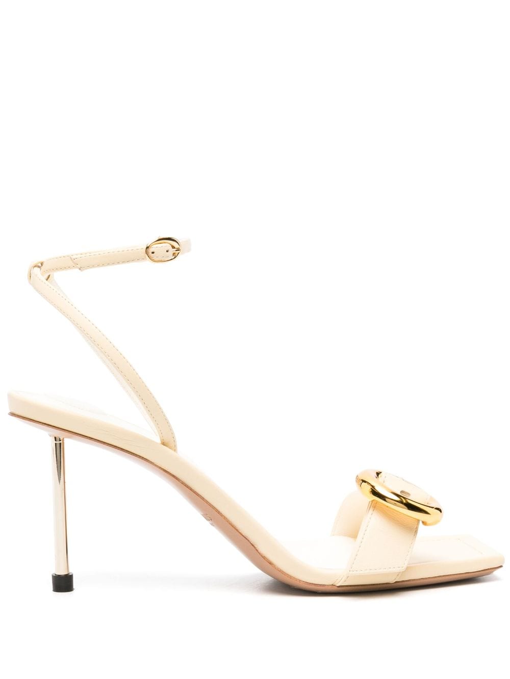 JACQUEMUS Stylish Crossover Strap Sandals with High Stiletto Heel
