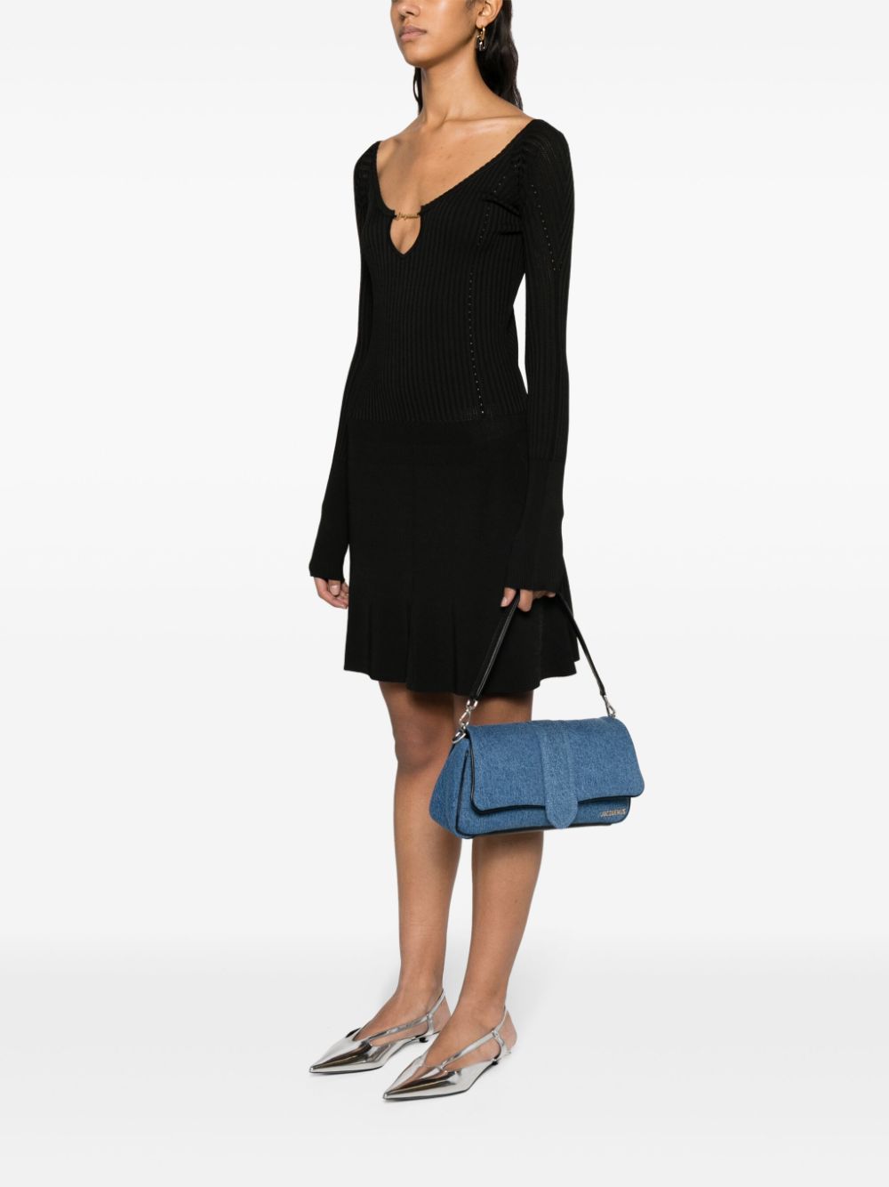 JACQUEMUS Elegant Mini Dress with Flared Skirt for Women