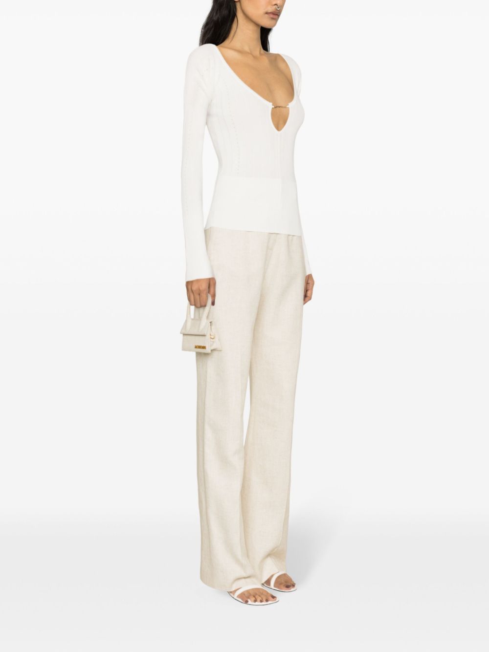 JACQUEMUS Chic and Stylish Pralu Cut-Out Top