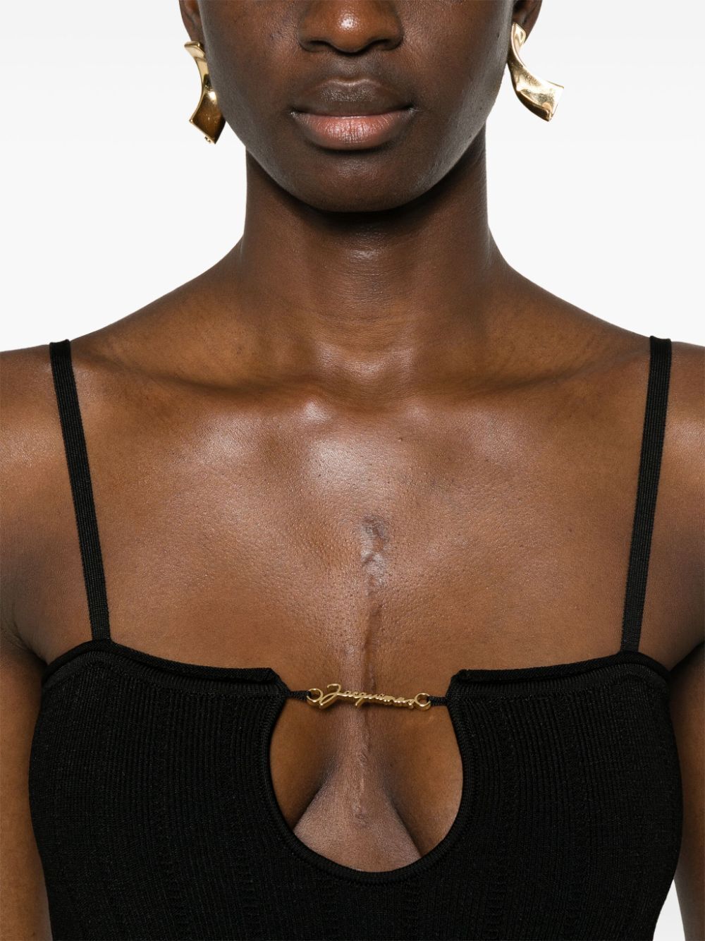 JACQUEMUS Elegant Mini Dress with Adjustable Straps