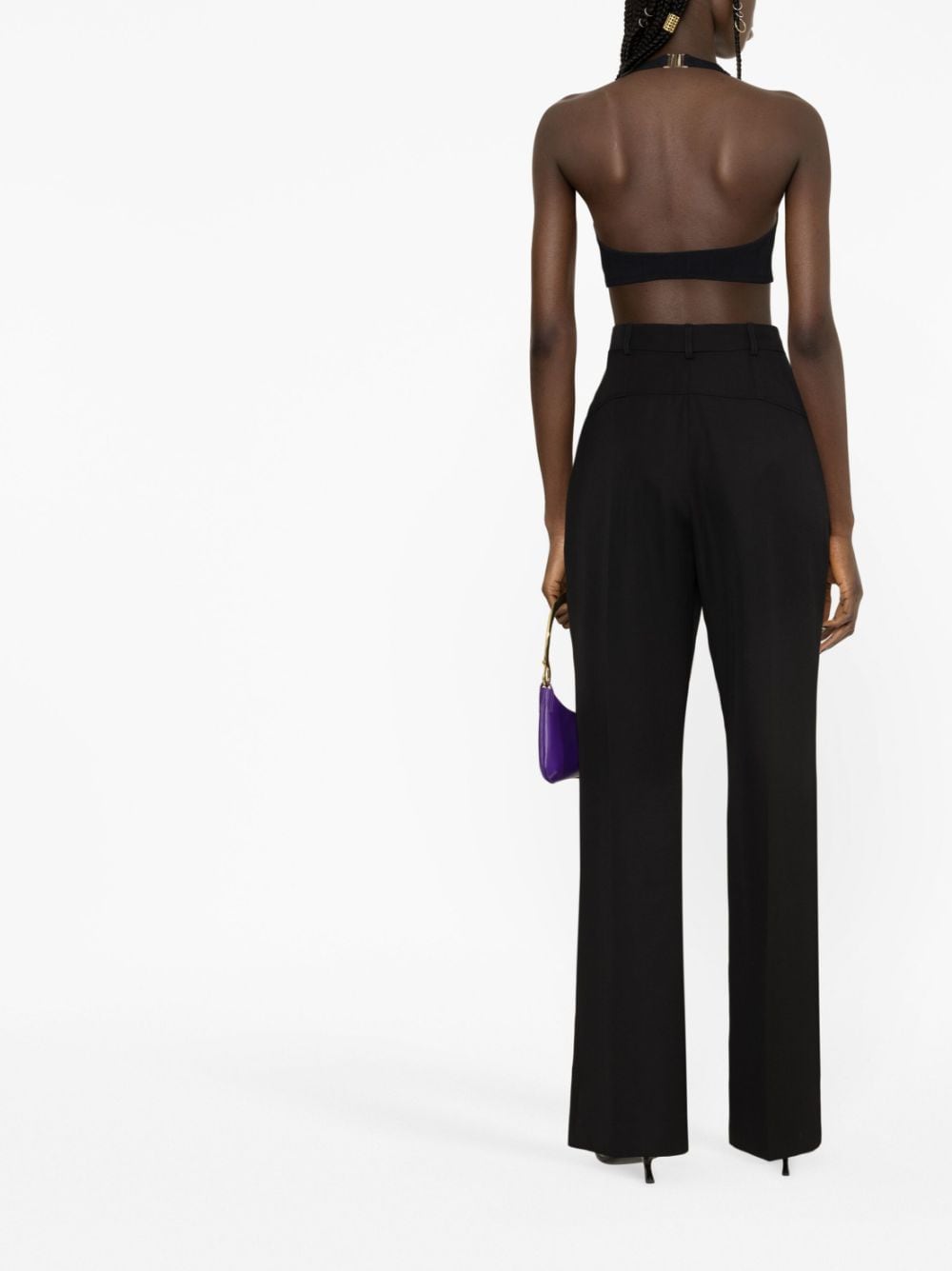 JACQUEMUS High-Waisted Flared Trousers