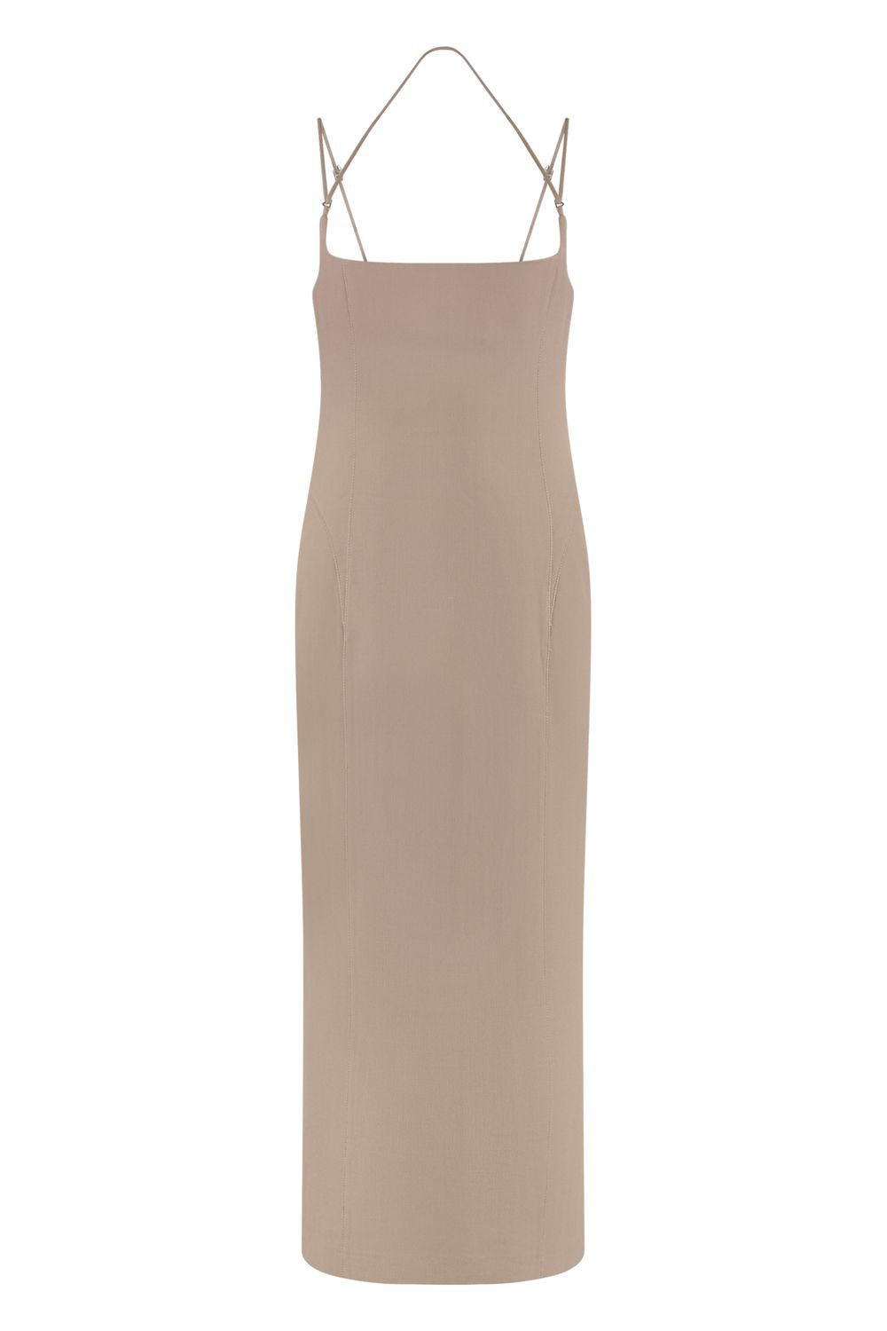 THE ATTICO Luxurious Gabardine Midi Dress for Women