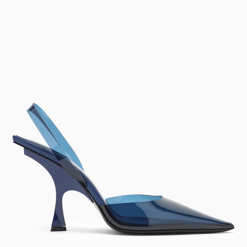 THE ATTICO Pointed Design PVC Slingback Pumps for Women