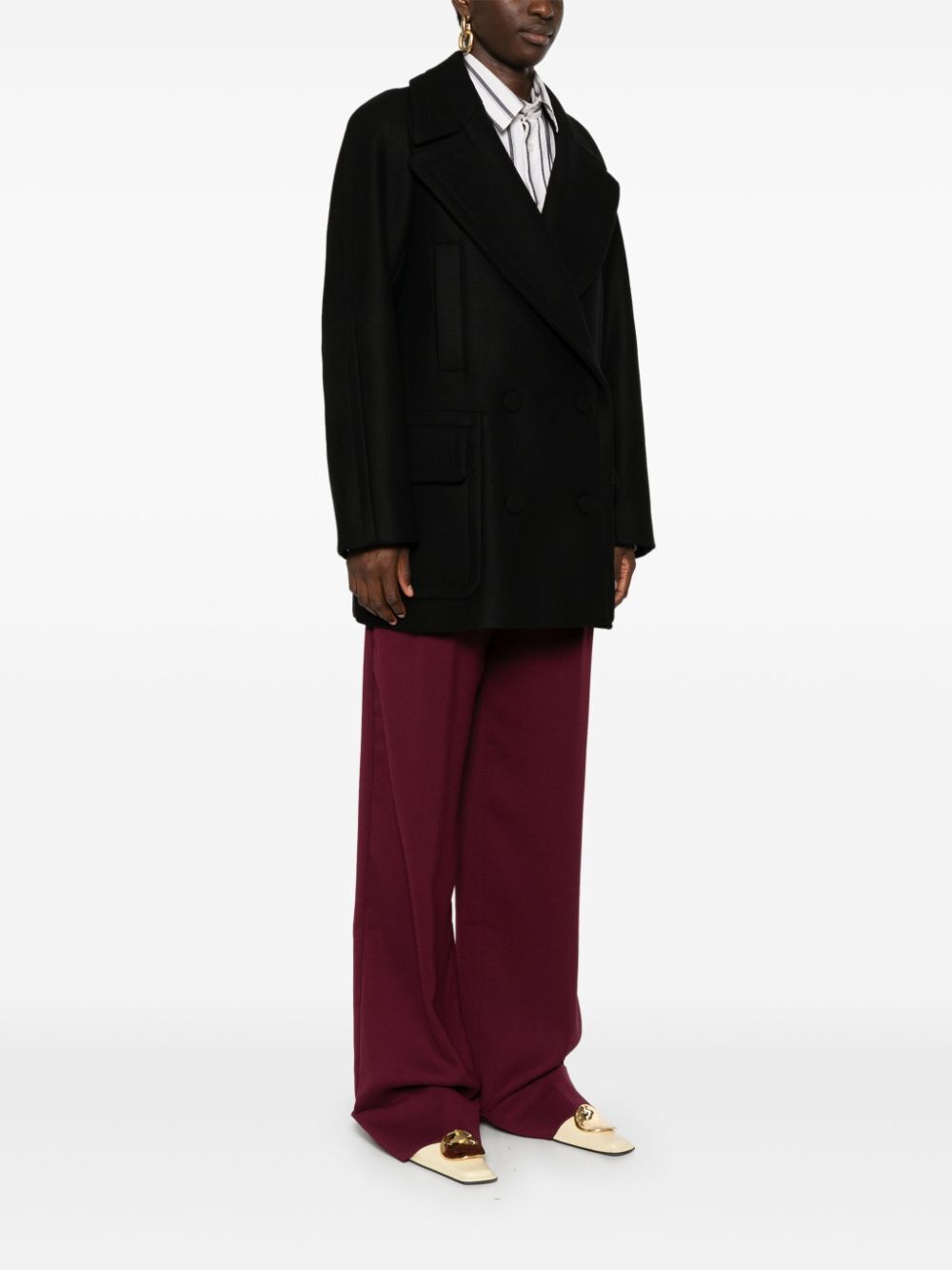 DRIES VAN NOTEN Randia Short Wool Blend Jacket