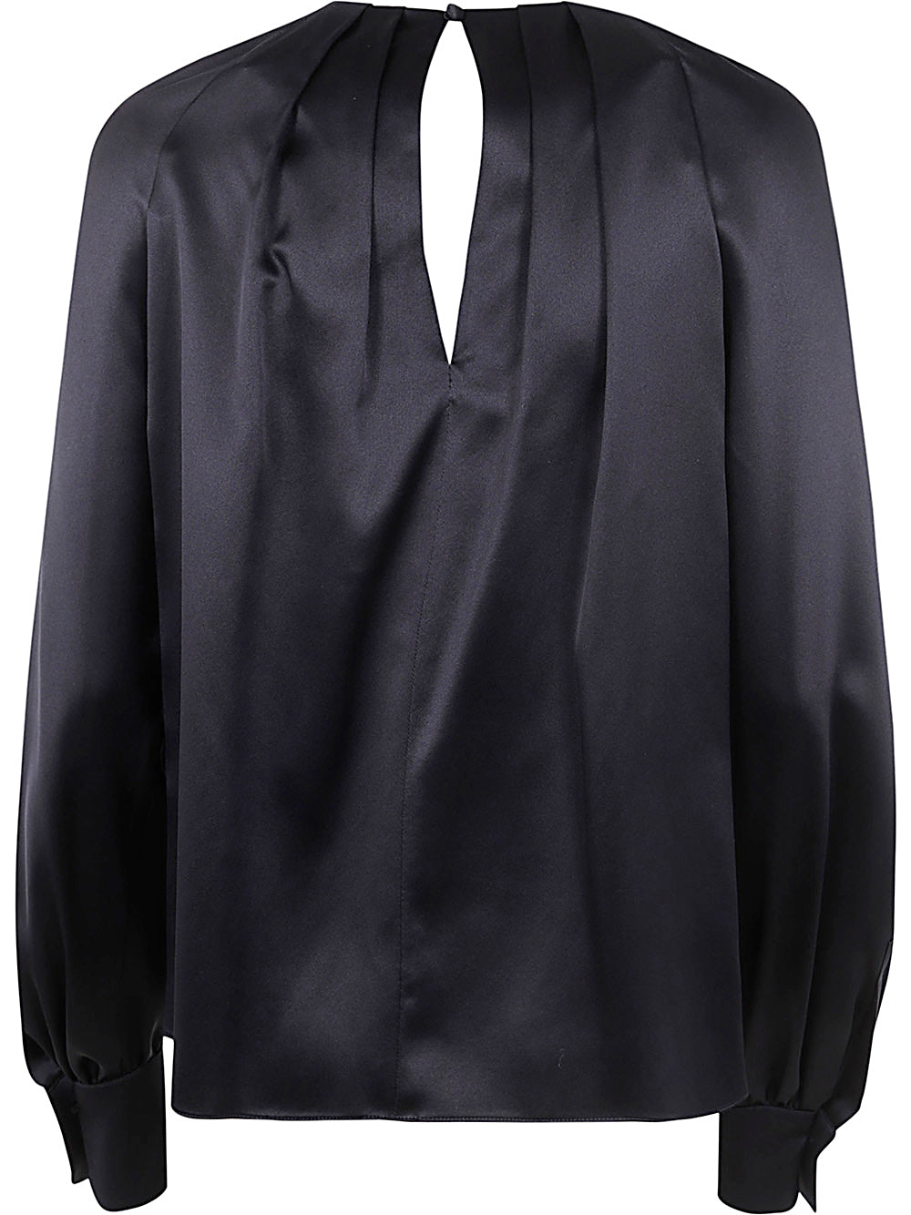 MAX MARA PIANOFORTE Elegant Round Neck Blouse with Key Detail