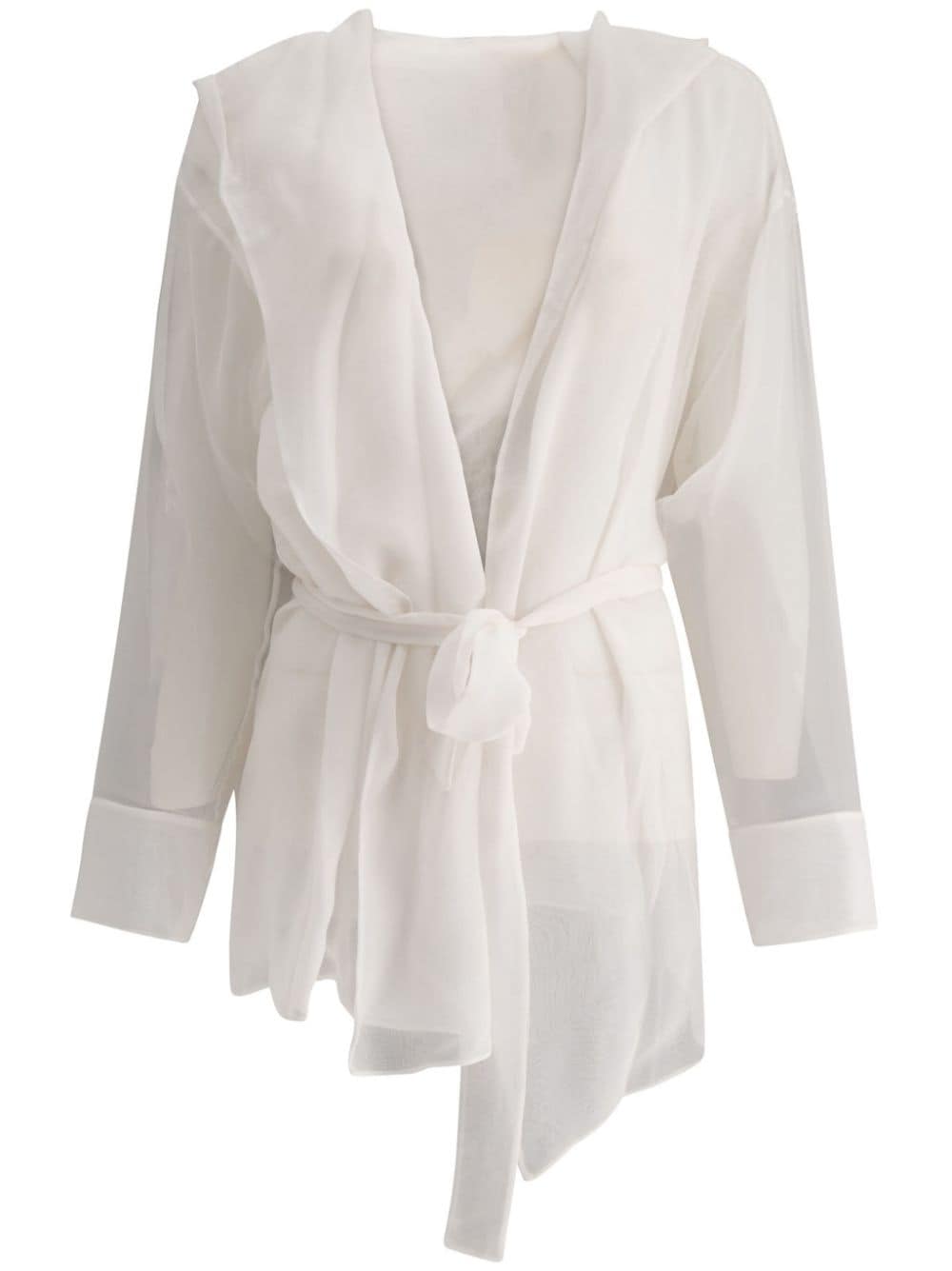 MAX MARA BRIDAL Bridal Silk Jacket with Scarf Collar - Women's Outerwear