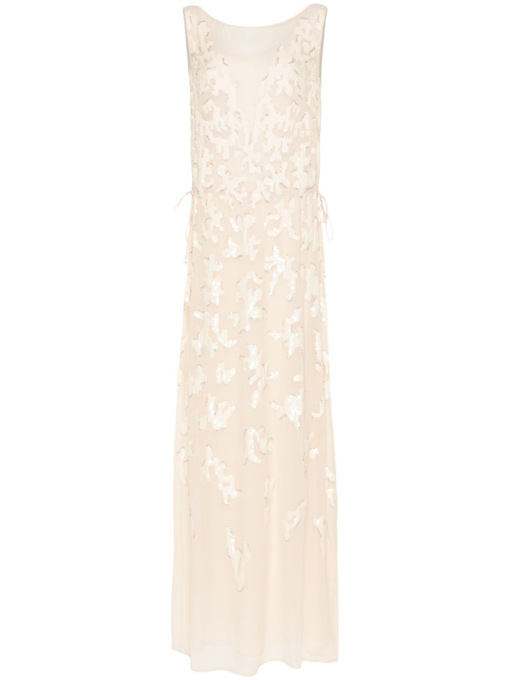 MAX MARA BRIDAL Timeless Floor-Length Women's Dress with Sequin Embellishments