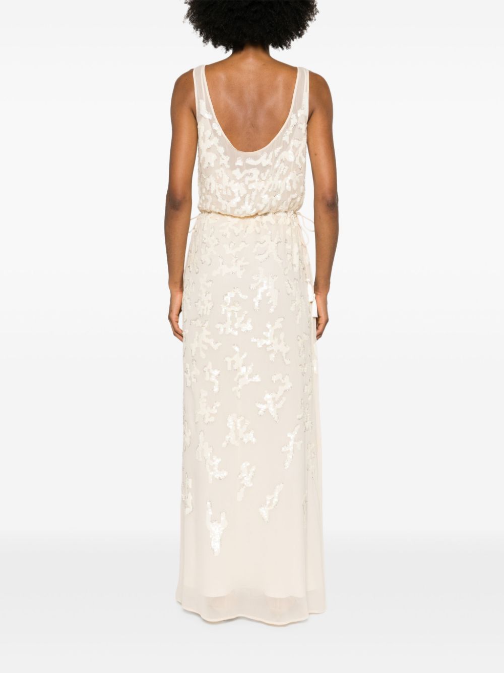 MAX MARA BRIDAL Timeless Floor-Length Women's Dress with Sequin Embellishments