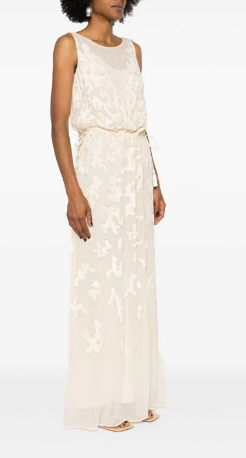 MAX MARA BRIDAL Timeless Floor-Length Women's Dress with Sequin Embellishments