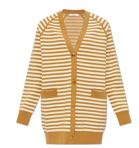 MAX MARA Warm Knitwear Sweater with V-Neck and Button Front - FW24 Women's