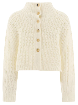 MAX MARA Wool-Cashmere Blend Mock Neck Sweater