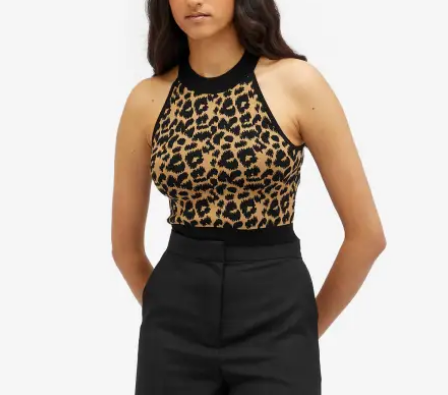 MAX MARA Cozy Knit Sleeveless Cropped Sweater