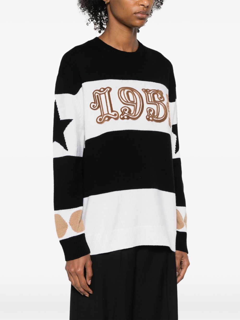 MAX MARA Wool Cashmere Blend Crew Neck Sweater - Multi