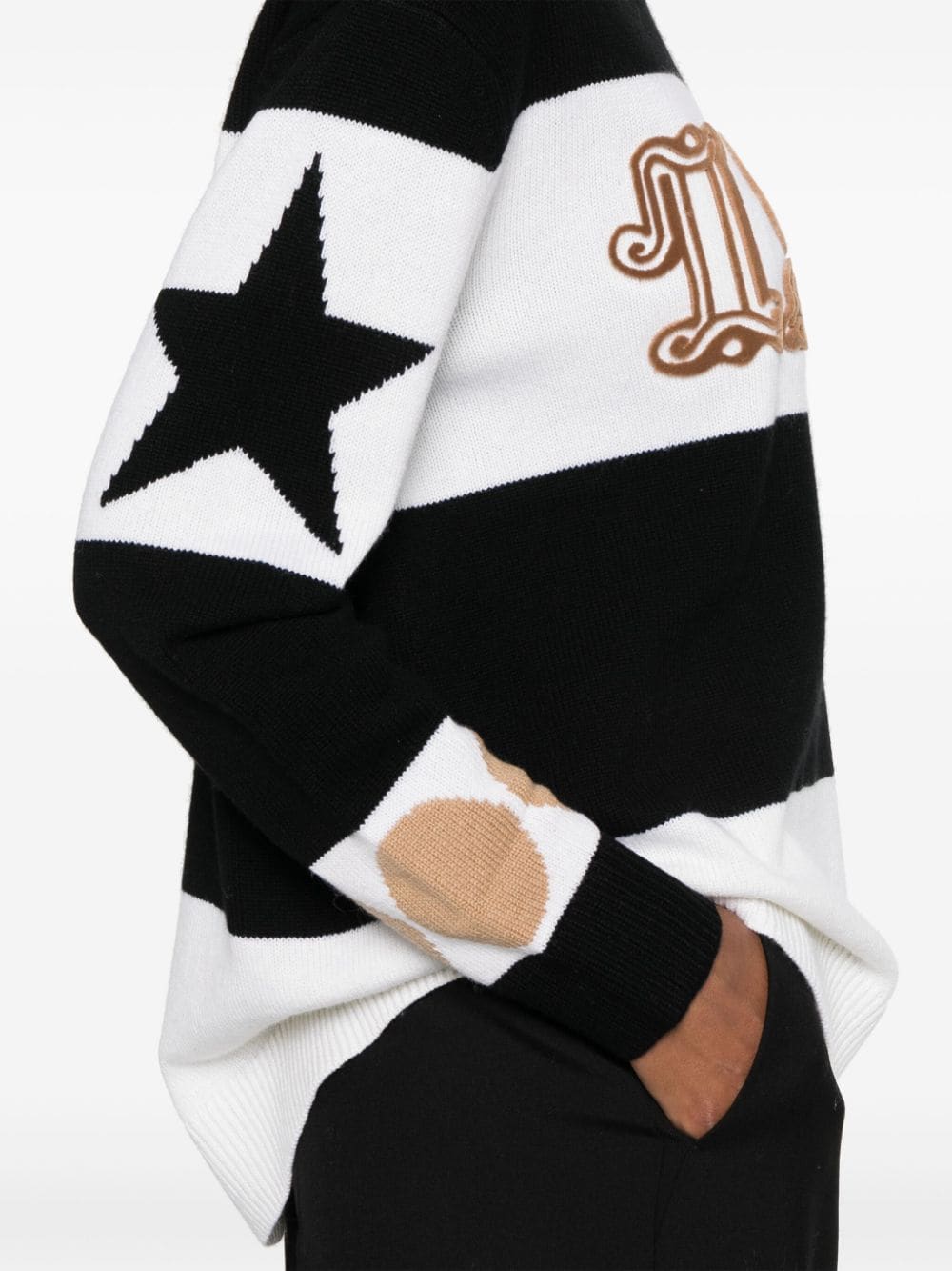 MAX MARA Wool Cashmere Blend Crew Neck Sweater - Multi